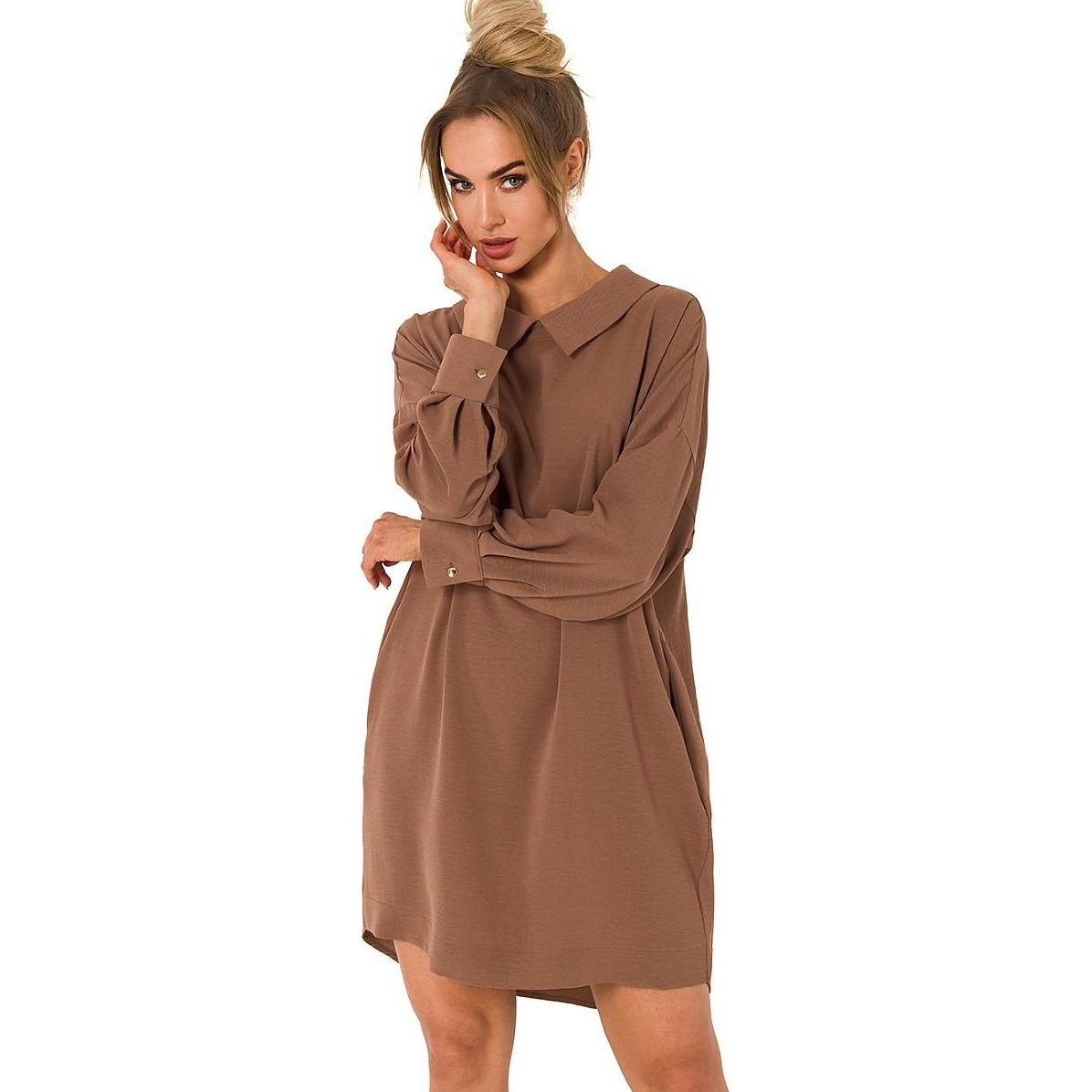 Made of Emotion, Damen, Kleider, Alltagskleid Moe, Braun, (XL)