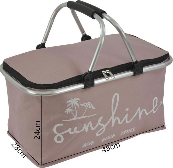 Actual product image Redcliffs Foldable Thermal Travel Basket 35l Pink (35 l)