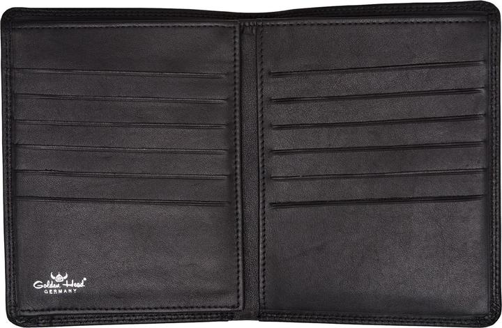 Actual product image Golden Head Polo wallet RFID leather 10.5 cm
