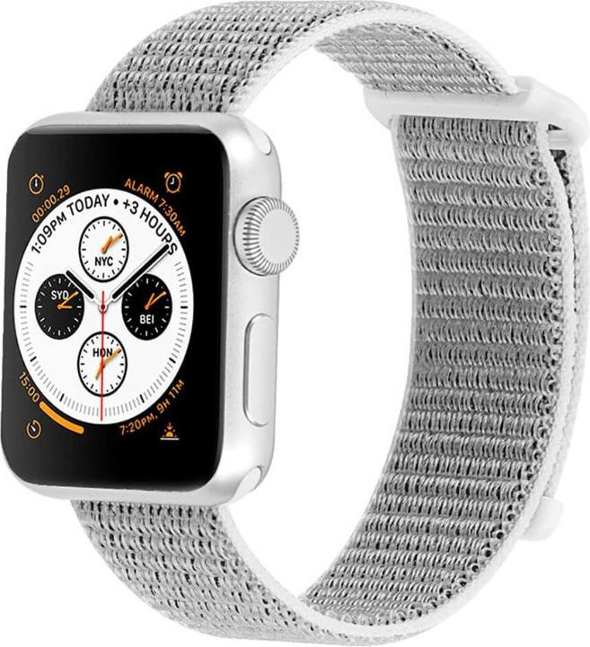 Produktbild Cover-Discount Apple Watch 44/45/46/49mm - Nylon Stoff Band flexibel mit Klett (Nylon)