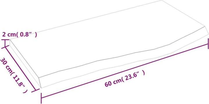 Immagine prodotto vidaXL Lian (60 x 30 x 2 cm)