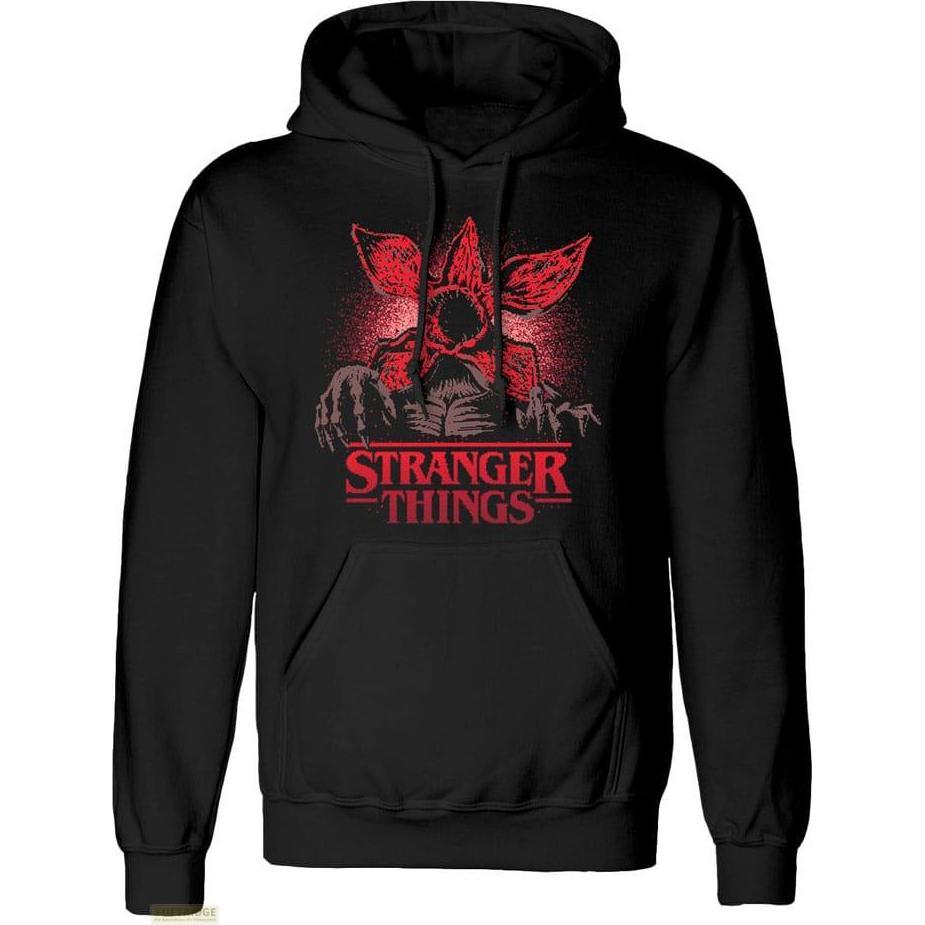 Heroes Inc, Uomini, Felpa + Maglione, Stranger Things sweater à capuche Pixel Demogorgon (M), Nero, (M)