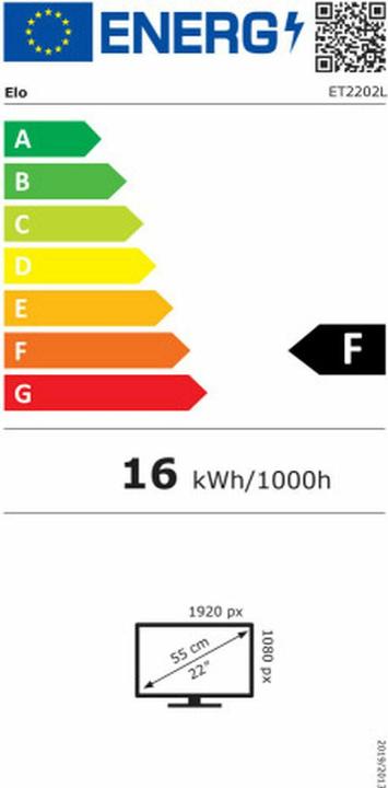 Energie-Label ēlo 2202L (1920 x 1080 Pixel, 21.50")