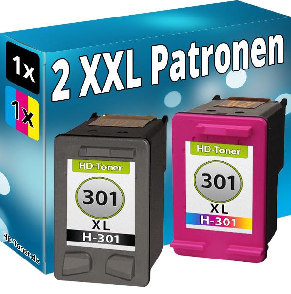 Produktbild Druckfuxx 2x Patronen für HP 301-XL Envy 4500 5530 4502 4504 4507 4508 5532 5534 4503 Set