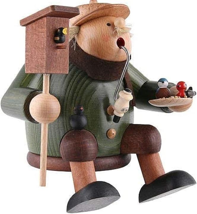 Actual product image KWO Smoking man edge stool bird friend