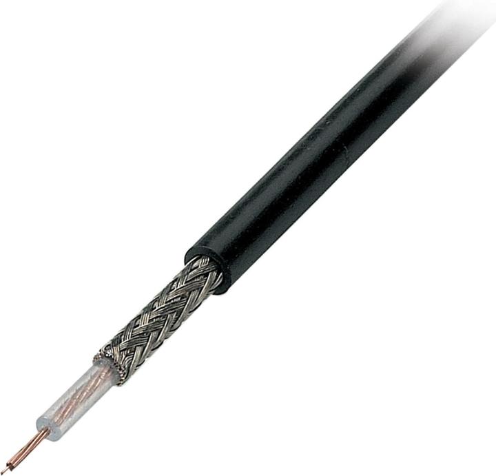 Produktbild EFB Elektronik Koaxkabel RG174 U, 50 Ohm,schwarz, 100 Meter (Antennenkabel)