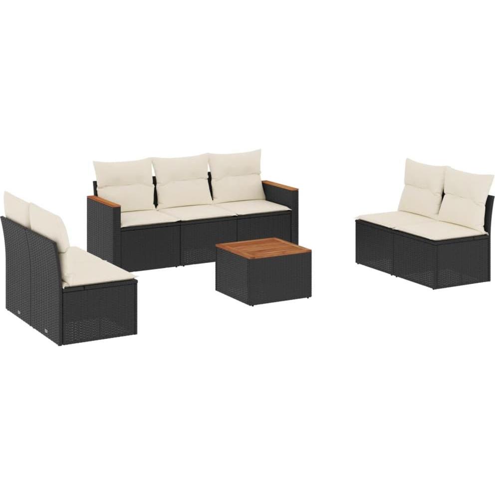VidaXL, Gartenlounge, 10-tlg. Garten-Lounge-Set mit Kissen