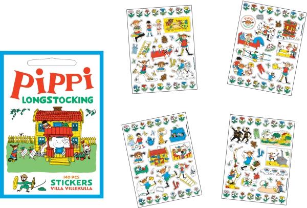 Actual product image Barbo Toys Pippi Stickers Villa Villekulla w. 140 stickers