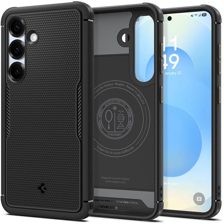 Actual product image Spigen Core Armor Mag Case for Samsung Galaxy S25 - Matte Black (Samsung Galaxy S25)