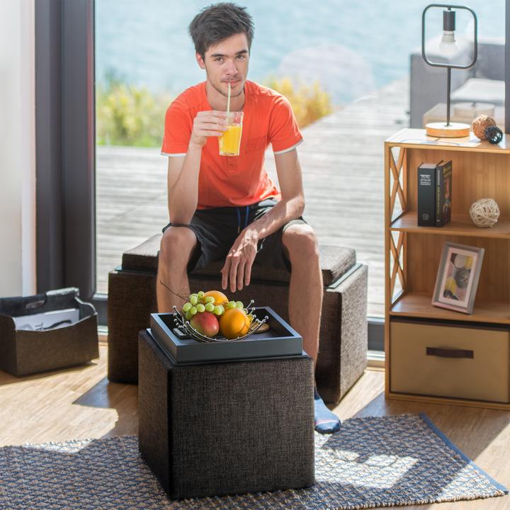 Immagine prodotto Relaxdays Pouf con 2 cassetti