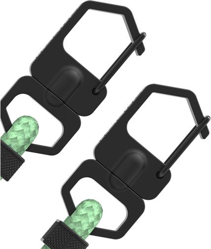 Produktbild Itskins Drop-Protection Cover mit Kordel HYBRID SLING light green and transparent