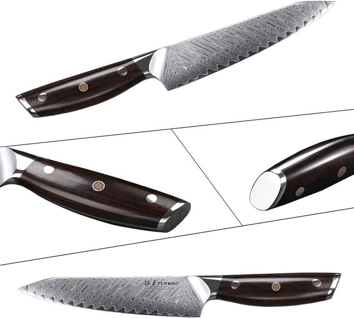 Produktbild Turwho 5 Zoll Damastmesser (13 cm)