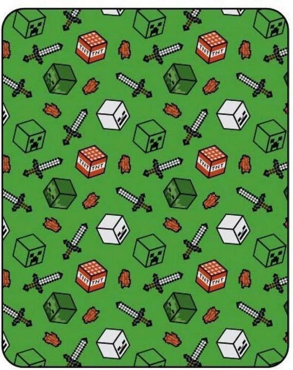 Minecraft - Couverture motif/style Symboles (110 x 150 cm)