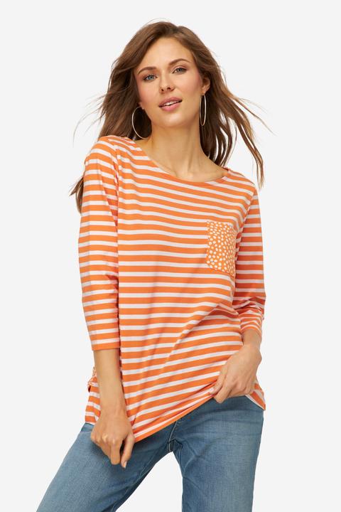 Image du produit Laurasøn T-Shirt, Regular Fit, Ringel/Punkte, Rundhals, Halbarm, OEKO-TEX (M)