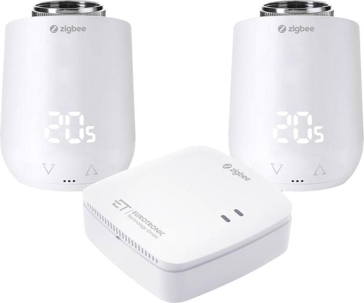 Eurotronic 700241 Comet Kit de démarrage Zigbee 3+ Passerelle Kit thermostat de radiateur électronique