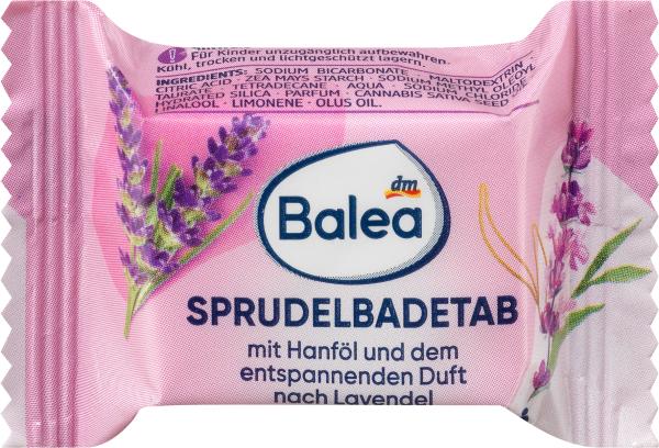 Actual product image dm Balea Bubble bath tabs Wellness triple