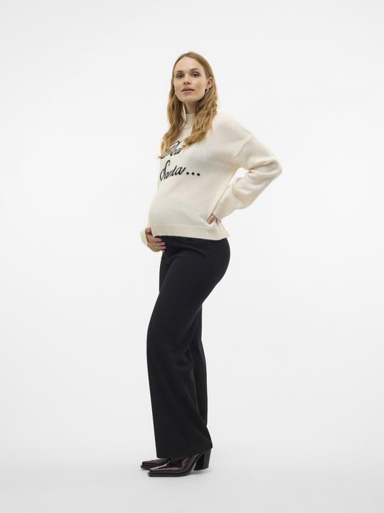 Actual product image Mamalicious Regular fit High neck Ribbed cuffs Raglan sleeves Carrier bag Knitted jumper (XL)