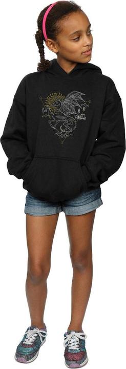 Produktbild Thestral Line Art Kapuzenpullover Mädchen (128)