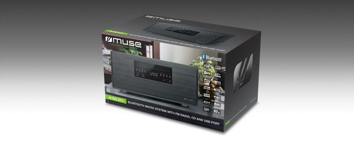 Produktbild Muse M-692 BTC home audio system Home audio micro system Black (Bluetooth, CD Player, 1x 60 W)