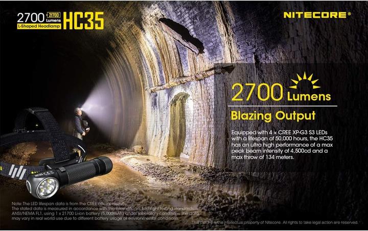 Produktbild Nitecore HC35 inkl. NL2140HP (2700 lm)