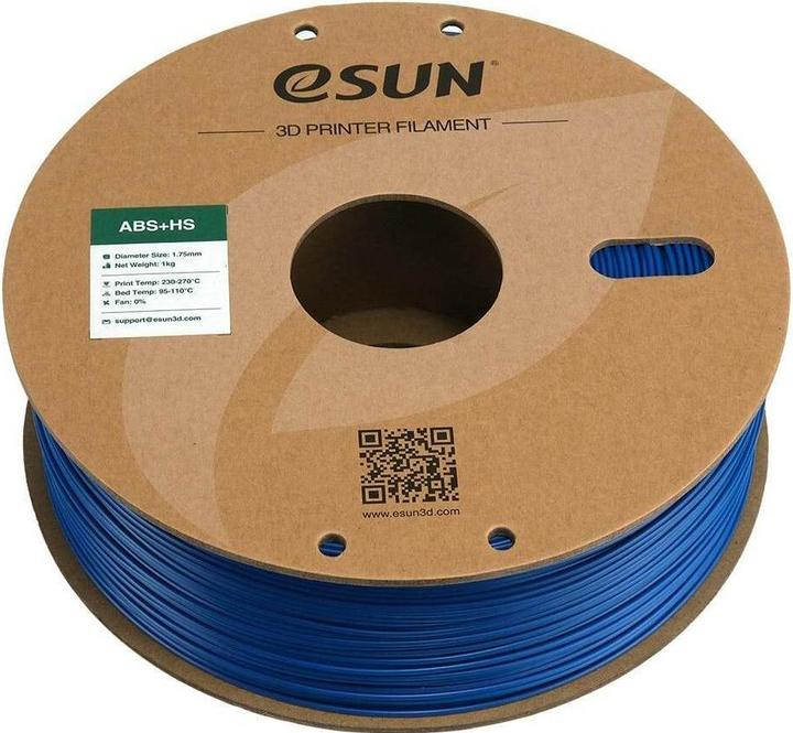 Image du produit eSUN EABS+HS 1,75mm BLUE 1kg (ABS, 1.75 mm, 1000 g, Bleu)