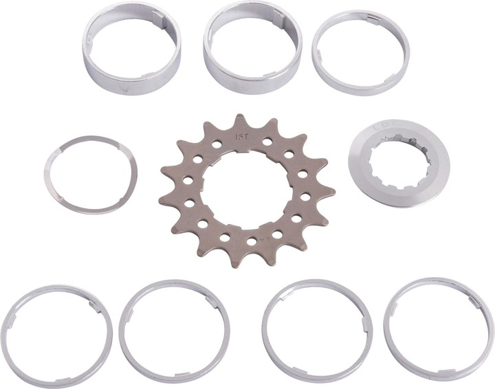 Immagine prodotto Bike-Parts Set di anelli distanziatori per pignoni a velocità singola (1-velocità)