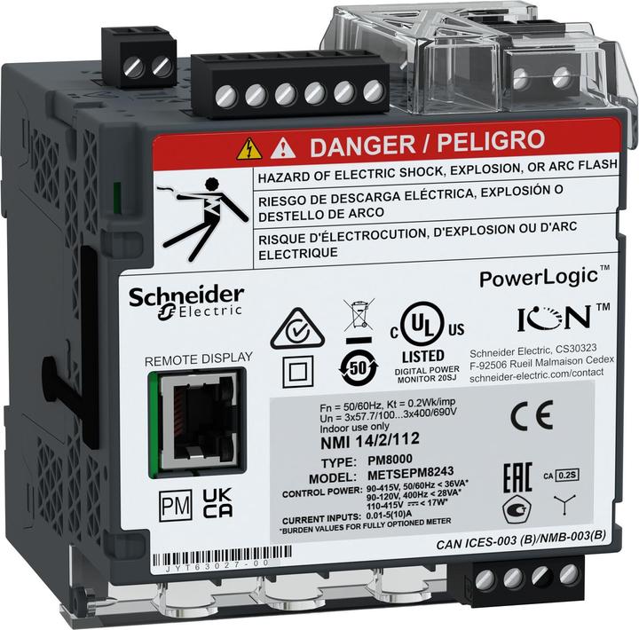 Produktbild Schneider Electric PM8243 DIN mount meter no display
