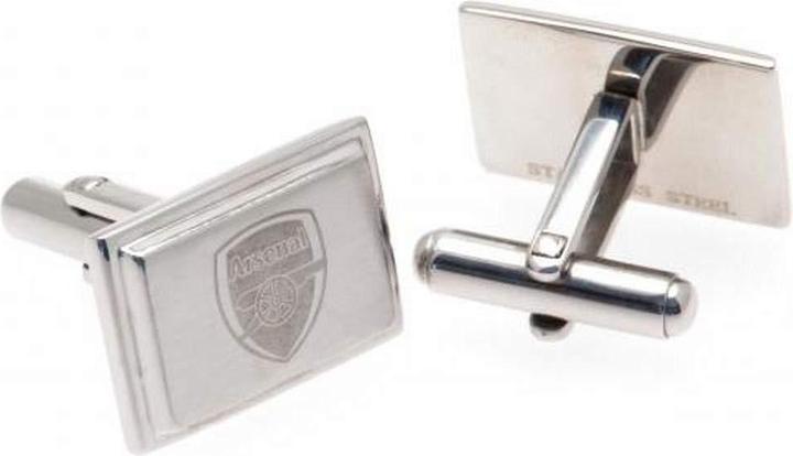 Actual product image Arsenal FC Boxed Stainless Steel Cufflinks (100% stainless steel)