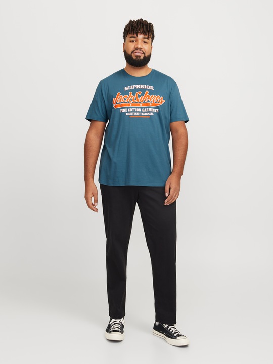 Produktbild Jack & Jones Jjelogo Tee Ss O-Neck 2 Col Aw24 S Pls (4XL)