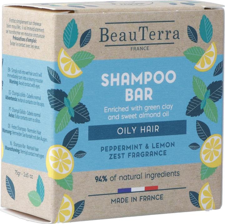 Image du produit BeauTerra shampooing solide cheveux gras (Shampoing solide)