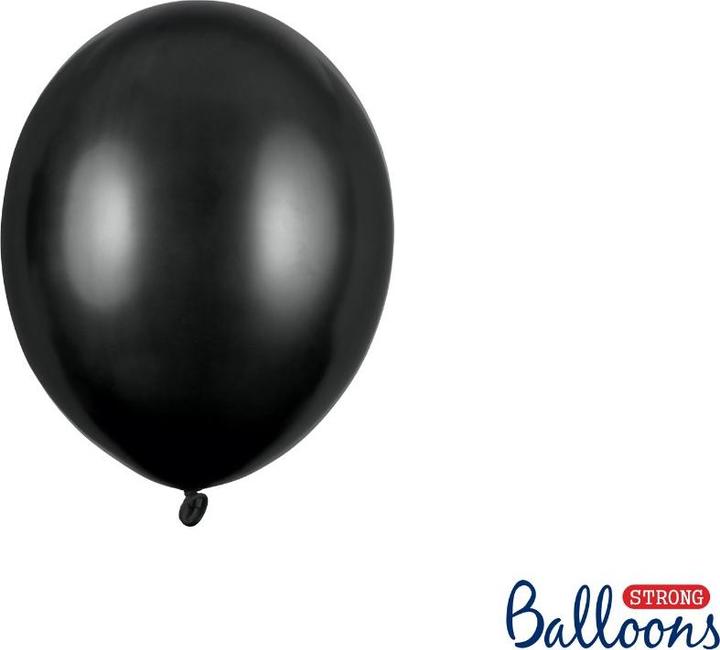 Produktbild Partydeco Luftballons 12cm metalisch Schwarz (100Stk) (100 x)