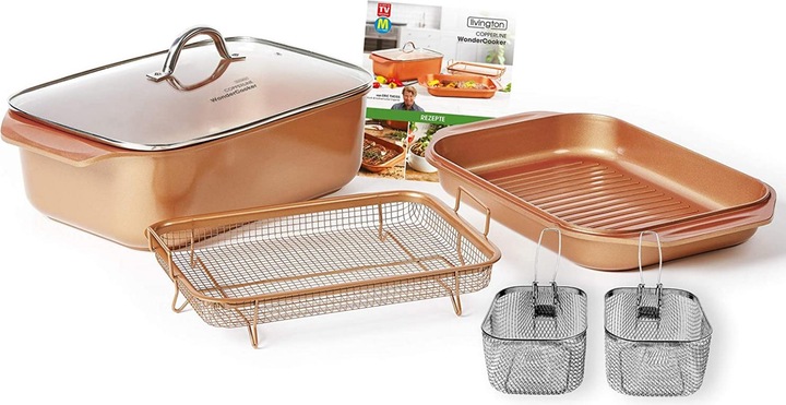 Actual product image Livington Copperline Wonder Cooker Deluxe (Casserole + Stewpot)