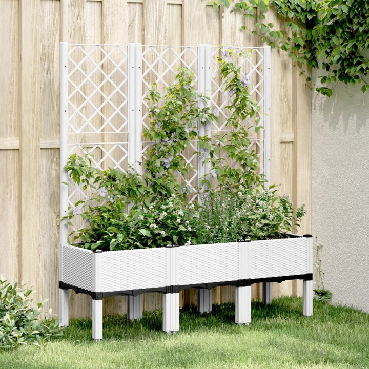 Actual product image VidaXL Planter with trellis PP