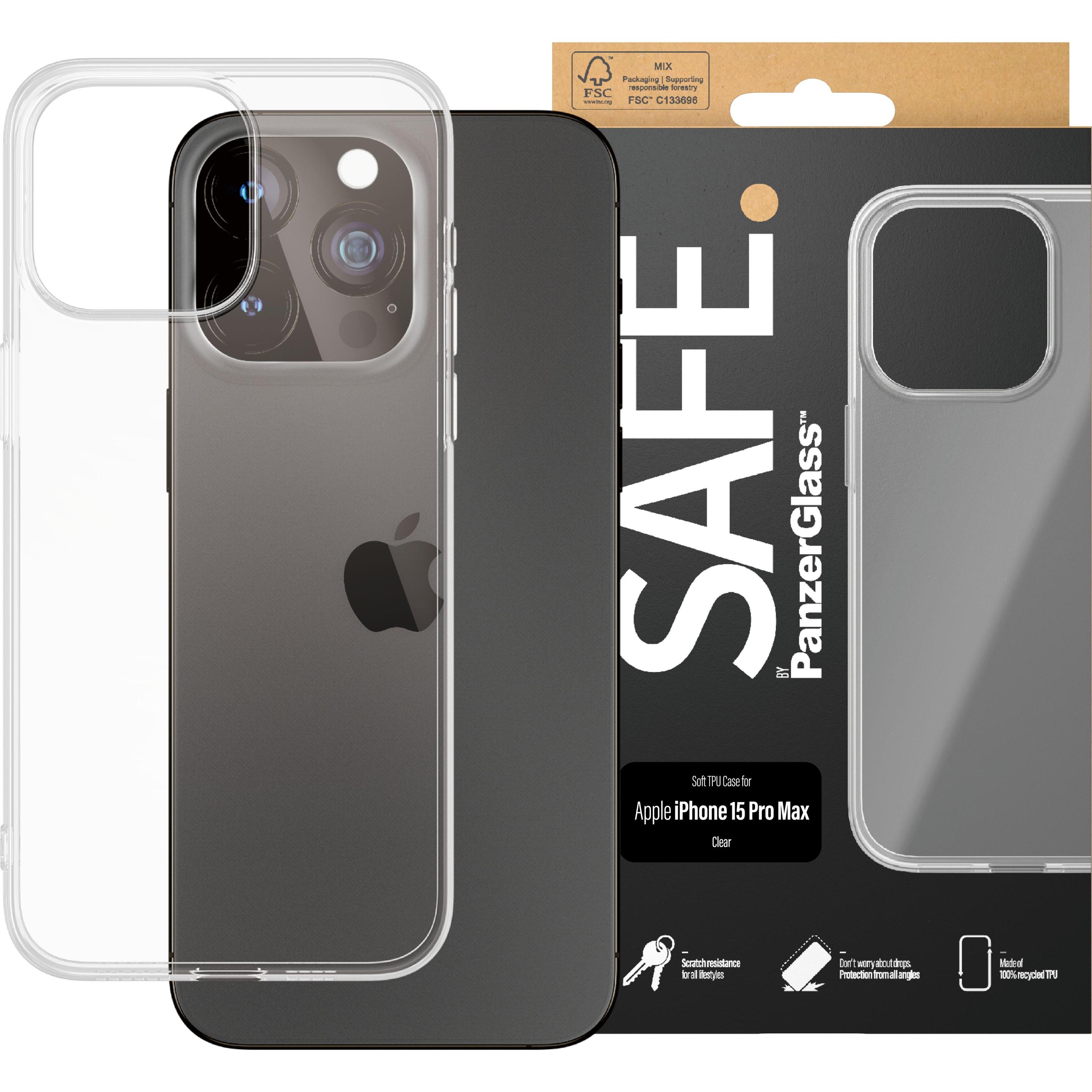 Thumbnail - PanzerGlass SAFE. TPU Case iPhone 2023 6.7 Pro Max (Apple iPhone 15 Pro Max), Smartphone Hülle, Transparent