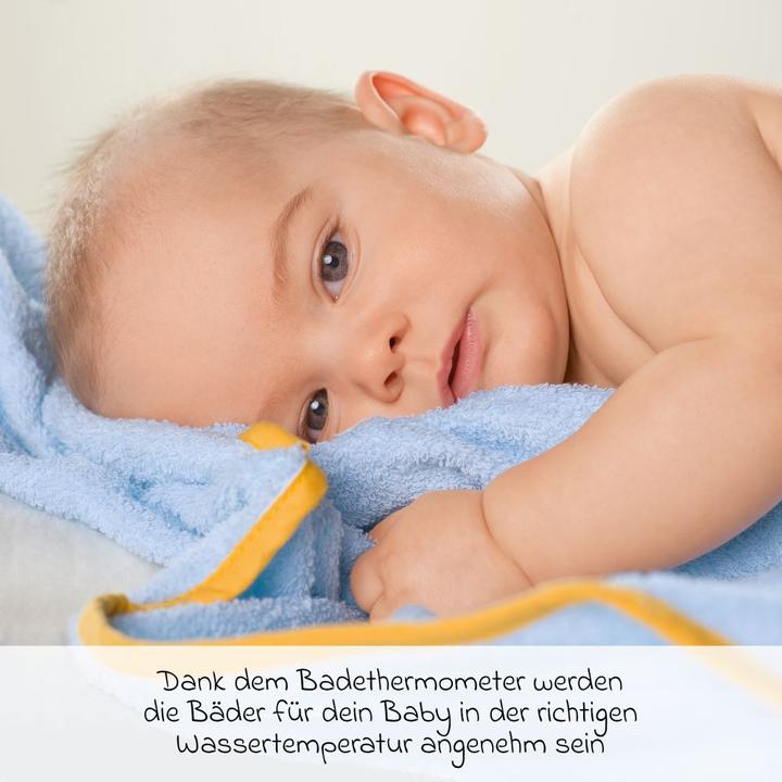 Produktbild NUK Badethermometer, für sicheres Baden, natürliche Messflüssigkeit aus Rapsöl, grau