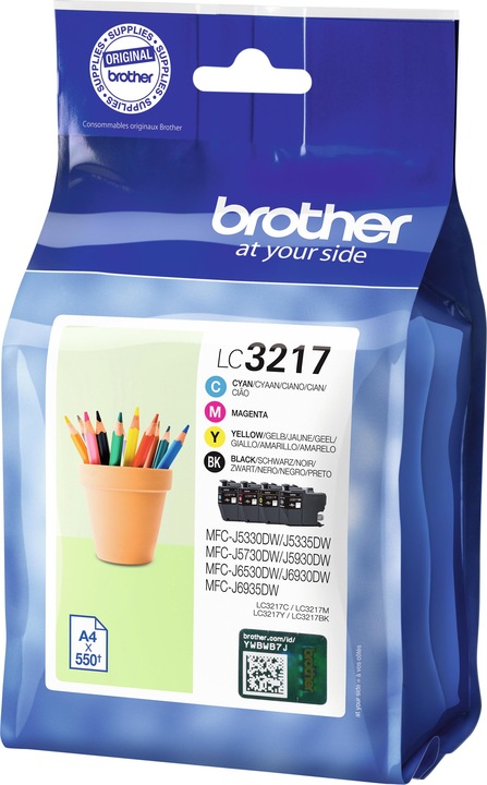 Actual product image Brother LC3217 Value Pack (M, C, Y, FC)