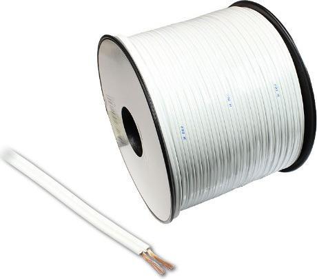 Actual product image Goobay Speaker cable, 2x1.5mm, 100m, white, on reel (100 m, 1.50 mm²)