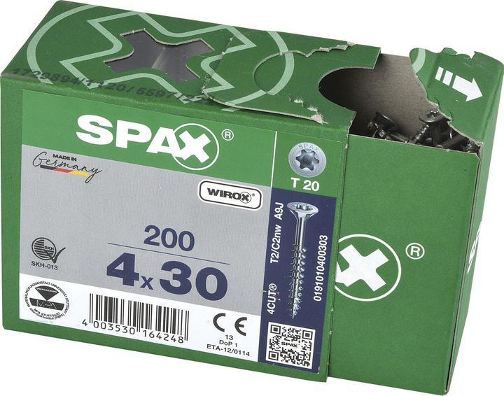 Produktbild Spax Senkmultikopf T-Star Plus T20 Teilgewinde Wirox (200 Schrauben pro Stück, 8 x 100 mm)