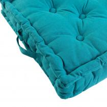 Image du produit Douceur D'intérieur coussin de sol, bleu, 60 x 60 x 10 cm, coton uni (60 x 60 x 60 x 10 cm)
