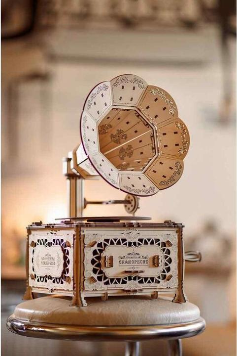 Image du produit Eco Wood Art Grammophone - Kit de construction en bois 3D