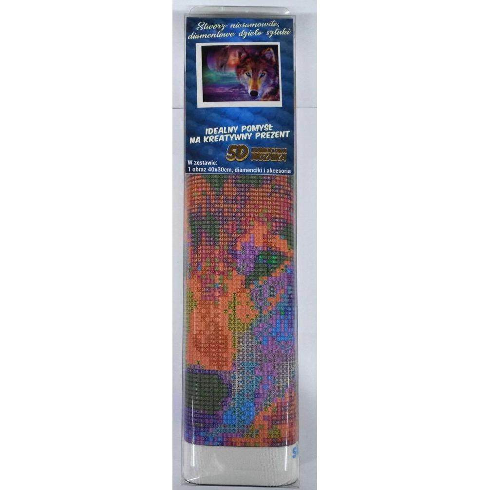 Norimpex Diamant-Mosaik 5D-Stickerei Gemälde Wolf Vollmond