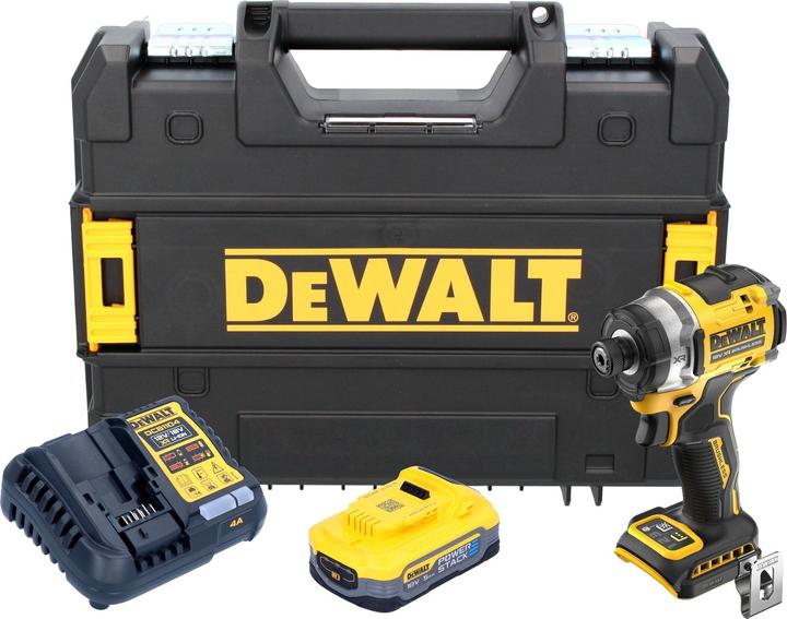 Produktbild DeWalt DCF 860 H1T Akku Schlagschrauber 18 V 282 Nm 1/4" Brushless + 1x Powerstack Akku 5,0 Ah +