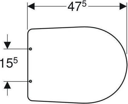 Image du produit Geberit Siège WC Renova Comfort blanc 572050000
