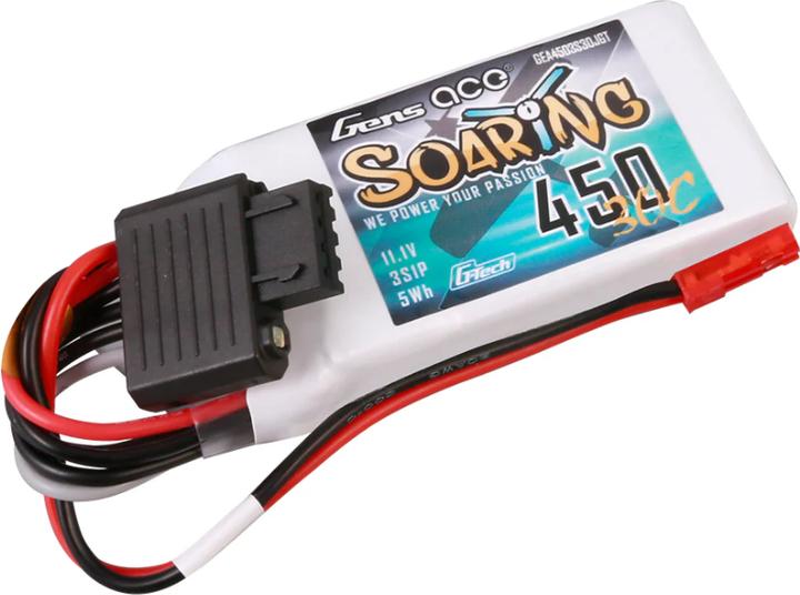Produktbild Gens Ace G-Tech Soaring 450mAh 11.1V 30C 3S1P Lipo Battery (11.10 V, 450 mAh)
