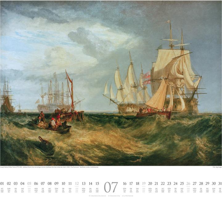 Actual product image William Turner Kalender 2026 (54 x 48 cm)