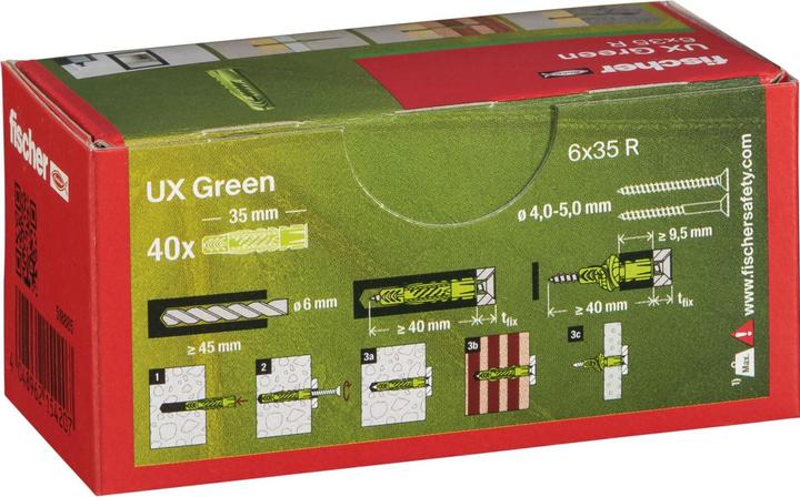 Produktbild Fischer Universaldübel UX Green 6x35 R (1 Stk.)