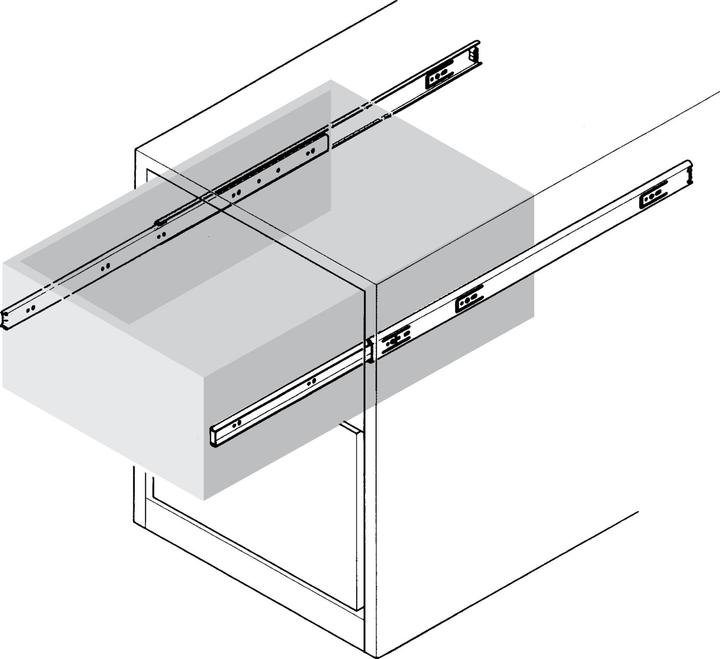 Produktbild Accuride Kugel-Vollauszüge 3832 mit Ausrollsicherung