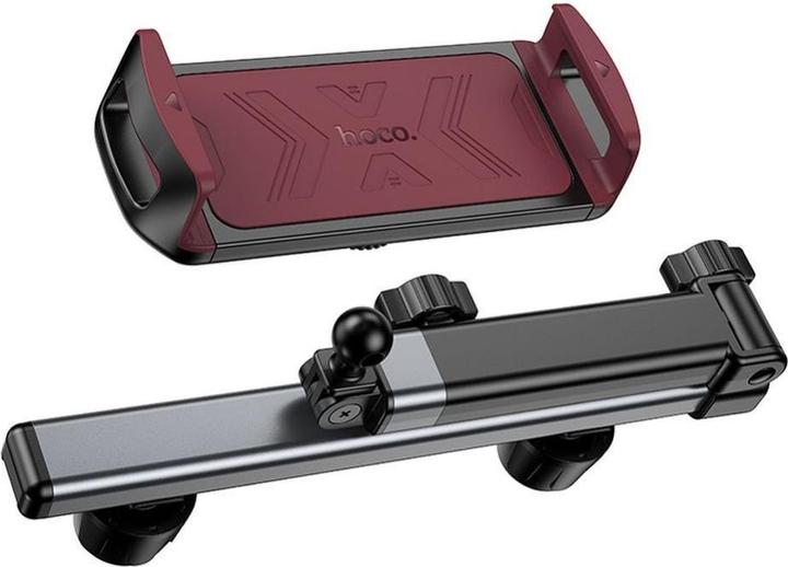 Actual product image Hoco Auto holder telescopic car holder for headrest (4,5" - 13") H69 black and red