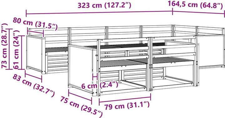 Produktbild vidaXL Outdoor-Sofa