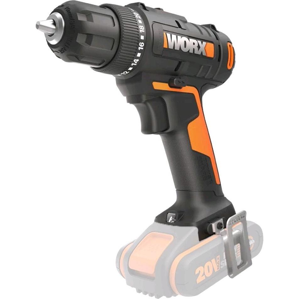Worx, Bohrmaschine + Akkuschrauber, Wiertarko-wkrętarka Wkrętarka WX100.9 30Nm 20V (Batteriebetrieb)